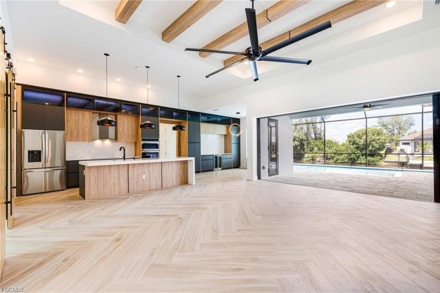 kitchen dining living